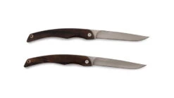 Barebones Folding Knife Set -Snow Peak Shop opplanet barebones folding knife set set of 2 50cr15 stainless steel blade hardwood handle ckw 362 av 2