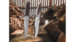 Boker USA Bowie Knife -Snow Peak Shop opplanet boker usa bowie stag n690 knife brown small 121547hh av 1