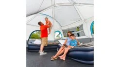 Bushnell 12 Person FRP Cabin Tent -Snow Peak Shop opplanet bushnell 12 person frp cabin tent blue gray dark gray 50007 usage 2