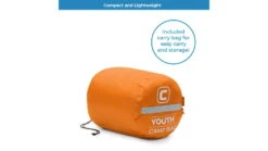 Core Equipment Youth Camp Sleeping Bag -Snow Peak Shop opplanet core equipment youth camp sleeping bag orange 40112 av 5