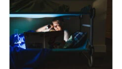 Disc-O-Bed Kid-O-Bunk Cot System W/ 2 Side Organizers 24 Disc-O-Bed Kid-O-Bunk Cot System W/ 2 Side Organizers -Snow Peak Shop opplanet disc o bed kid o bunk with 2 side organizers teal blue childs 30105bo av 8