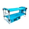 Disc-O-Bed Kid-O-Bunk Cot System W/ 2 Side Organizers -Snow Peak Shop opplanet disc o bed kid o bunk with 2 side organizers teal blue childs 30105bo main