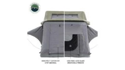 Overland Vehicle Systems N3E Nomadic 3 Extended Roof Top Tent -Snow Peak Shop opplanet overland vehicle systems n3e nomadic 3 extended roof top tent gray green 18339936 av 4