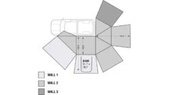 Overland Vehicle Systems Nomadic 270 Awning Wall 2 W/ Driver Side Door / Window -Snow Peak Shop opplanet overland vehicle systems nomadic 270 awning wall 2 w driver side door window dark gray 18109910 av 1