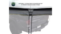 Overland Vehicle Systems Nomadic 270 LT Awning - Driver Side -Snow Peak Shop opplanet overland vehicle systems nomadic 270 lt awning driver side dark gray cover with black cover universal 19559907 av 4