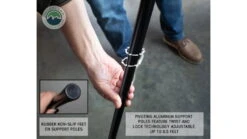 Overland Vehicle Systems Nomadic 270 LT Awning - Driver Side -Snow Peak Shop opplanet overland vehicle systems nomadic 270 lt awning driver side dark gray cover with black cover universal 19559907 av 6