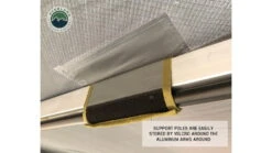 Overland Vehicle Systems Nomadic 270 LT Awning - Driver Side -Snow Peak Shop opplanet overland vehicle systems nomadic 270 lt awning driver side dark gray cover with black cover universal 19559907 av 8