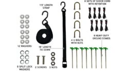 Overland Vehicle Systems Nomadic 270 LT Awning - Driver Side -Snow Peak Shop opplanet overland vehicle systems nomadic 270 lt awning driver side dark gray cover with black cover universal 19559907 usage 7