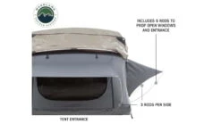Overland Vehicle Systems Nomadic 4 Extended Roof Top Tent W/ Annex Base -Snow Peak Shop opplanet overland vehicle systems nomadic 4 extended roof top tent 4 person w annex base dark gray green 75 x 122 x 51 in 18141936 av 5