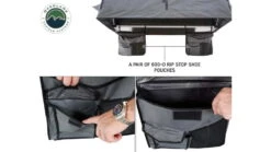 Overland Vehicle Systems Nomadic 4 Extended Roof Top Tent W/ Annex Base -Snow Peak Shop opplanet overland vehicle systems nomadic 4 extended roof top tent 4 person w annex base dark gray green 75 x 122 x 51 in 18141936 av 9