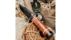 SOG Specialty Knives & Tools Bowie 2.0 Fixed Blade Knife -Snow Peak Shop opplanet sog specialty knives tools bowie 2 0 fixed blade knife 6 4in aus 8 blade clip point brown leather washers handle black sog s1t l av 11