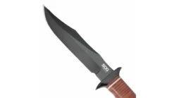 SOG Specialty Knives & Tools Bowie 2.0 Fixed Blade Knife -Snow Peak Shop opplanet sog specialty knives tools bowie 2 0 fixed blade knife 6 4in aus 8 blade clip point brown leather washers handle black sog s1t l av 4