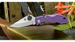 Spyderco Ladybug3 4.4in Black Folding Knife -Snow Peak Shop opplanet spyderco ladybug3 purple frn handle fe blade fold knife lprp3 9q kn nhy6 lprp3 use1