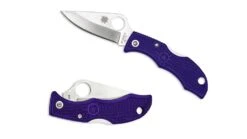 Spyderco Ladybug3 4.4in Black Folding Knife -Snow Peak Shop opplanet spyderco ladybug3 purple frn handle fe blade fold knife lprp3 v1