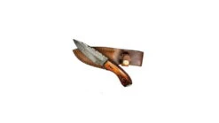 Titan International Knives Damascus Drop Point Fixed Blade Hunting Knife